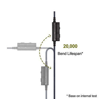 Boom Microphone Cable - Boompro Gaming Mic Compatible with Sennheiser HD598, HD598Cs, HD560s, HD598SE, HD620S, HD400PRO, HD599 Headphones - Xbox One PlayStation PS4 Controller, PC(150CM) - color: Black