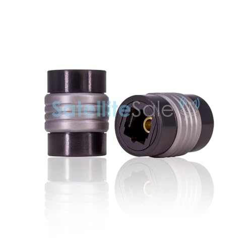 SatelliteSale Digital Toslink SPDIF Optical Female to Female Coupler PVC Black Adapter - size: Optical Coupler