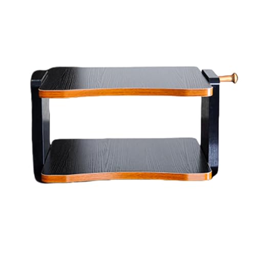 Desktop AV Media Stand Headphone Amplifier Small Rack Amplifier Decoder Bracket Audio Cabinet Hook Headphone Stand for Desk(23cm-9in) - size: 23cm-9in