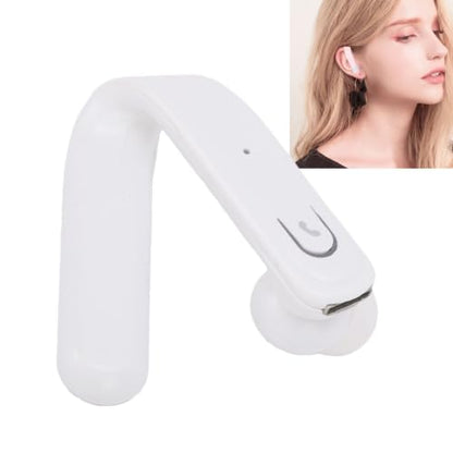 Bewinner Single Ear Bluetooth Headset, 15 to 20 Hour Playtime, IP67 Wireless Bluetooth Earpiece with HD Mic for Trucker Driver Office Travel Laptop Cell Phone (White) - color: White
