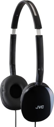 JVC HAS160B FLATS Lightweight Headband Headphones (Black) - color: Black, style: No Mic