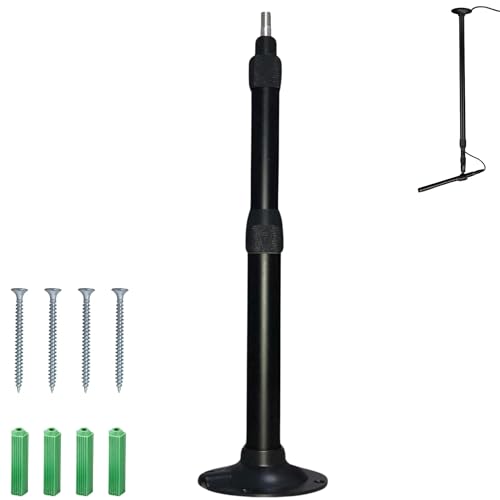 Adjustable Wall Mount for Microphone and Antennas Installing | Mics Wall and Ceiling Mount, Aluminum Alloy Bracket for Wireless Antenna Paddle, Camera and Mic, with a 3/8" to 5/8" Adapters