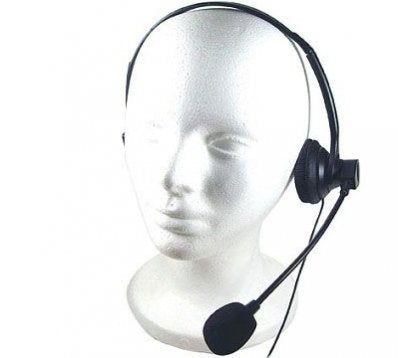 Over-The-Head 3.5mm Hands-Free Mono Headset Wired Headphone with Boom Microphone for Verizon Samsung Continuum i400, Verizon Samsung Illusion, Verizon Samsung Stratosphere, Verizon Samsung Rogue U960