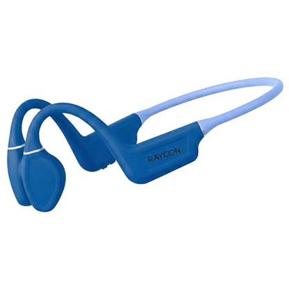 Raycon Bone Conduction Headphones Bluetooth - Open Ear Running Headphones, Sweat & Water-Resistant Earbuds with Mic for Sports & Workouts, 13hr Playtime (Blue) - color: Blue