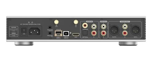 Luxsin X9 Desktop DAC & Headphone Amplifier, AK4191+AK4499EX, HP-EQ, Crossfeed, DSD512 PCM 768kHz/32Bit, APP/Web UI Wireless Control, with Remote Controller