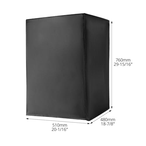 QWORK 15 Inch Waterproof Outdoor Powered Speaker Cover - Oxford Cloth with Silver Coated Layer, Protective Cloth Cover Bag for Audio PA/DJ Powered Speaker