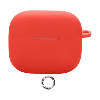 Ultra Thin Silicone Cover Shell Earphone Case Comfortable Touch for Scratch Protector Soft Touch - color: red