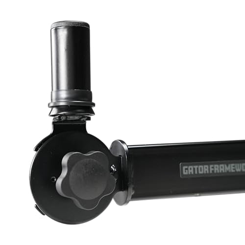 Gator Frameworks Rok-It Series Set of Wall Mounted Speaker Stands with 80 lbs. Weight Capacity, 1 3/8" Speaker Insert Fits Most Standard Speakers up to 22", (RI-SPK-WM50)