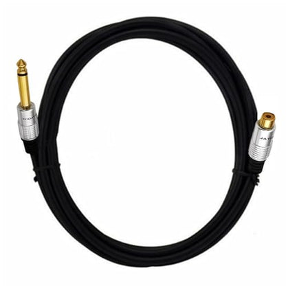 6.35mm to RCA, RCA to 1/4 Mono TS Cable, Gold Plated 6.35mm Mono Female to RCA Male Audio Interconnect Cable 6Feet/1.8M - color: 6.35 M to RCA F 1.8M/5.6Ft