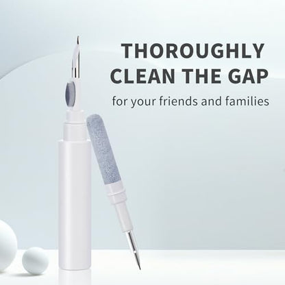 Airpods Pro1 2 3 Multi-Function Earbud Cleaning Kit, Earbud Cleaning Pen, Bluetooth Earphone Cleaning Brush, Flocking Sponge with Soft Brush, Mini Cylindrical Earphone Cleaning Tool