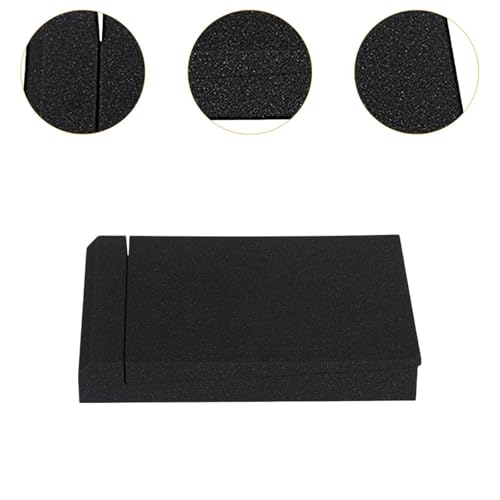 Studio Monitor Isolation Pad Speaker Isolation Pads Acoustic Stands Foam Reduces Audio Prevents Vibrations Suitable for Home Office Studio, 20x30x4.5cm - size: 20x30x4.5cm