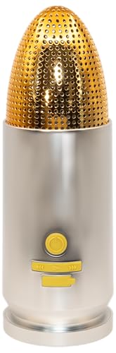 Bullet Bluetooth Speaker | Portable Wireless Speaker, TWS Pairing, 70ft Range | IPX5 Waterproof, Rugged Outdoor Design, USB-C Fast Charging, 8–10Hr Battery Life (Silver) - color: Silver
