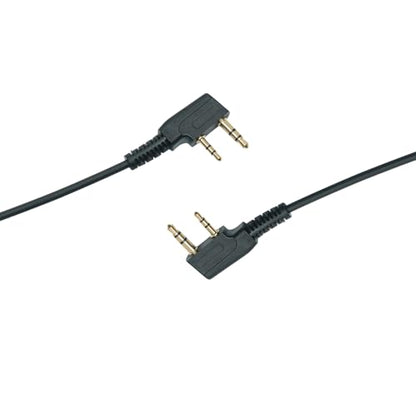Walkie Talkie Earpiece with mic Ptt Headset Compatible with Walkie Talkie Brands Baofeng,Kenwood,Puxing,Wouxun 2 Way Radio 2 pin D Shape Accessories,2 Pack