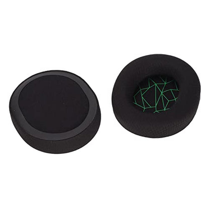 Replacement Ear Cushion Pads with Memory Foam Protein Leather for 3 5 7 Pro ATH M40X M50X MDR 7506 Cloud 2 Black V2 (Black earpads with Green Silk Screen) - color: Black earpads with green silk screen