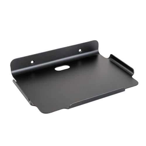 8.5''x6.3'' Deep Metal Floating Shelves,Folating Metal Wall Slelves with Lip for Speakers, Router,Camera,Plants,Wall Mounted Shelves for Bedroom,Bathroom, Living Room,Black - color: 8.5‘’black