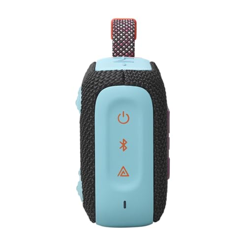 JBL Go 4 - Ultra-Portable Bluetooth Speaker - Black | Ultra-portable JBL Pro Sound with punchier bass, Up to 7 hours of playtime plus 2 hours with Playtime Boost - color: Black & Orange