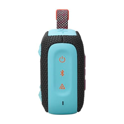 JBL Go 4 - Ultra-Portable Bluetooth Speaker - Black | Ultra-portable JBL Pro Sound with punchier bass, Up to 7 hours of playtime plus 2 hours with Playtime Boost - color: Black & Orange