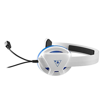 Turtle Beach Recon Chat PlayStation Headset – PS5, PS4, Xbox Series X, Xbox Series S, Xbox One, Mobile & PC with 3.5mm – Glasses Friendly, High-Sensitivity Mic, White - color: White