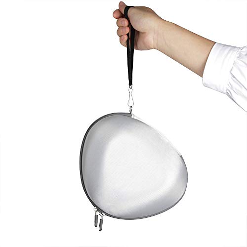 Hermitshell Hard Travel Case for BERIBES/TOZO HT3 / TOZO HT2 Hybrid Active Noise Cancelling Headphones (Silver) - color: silver