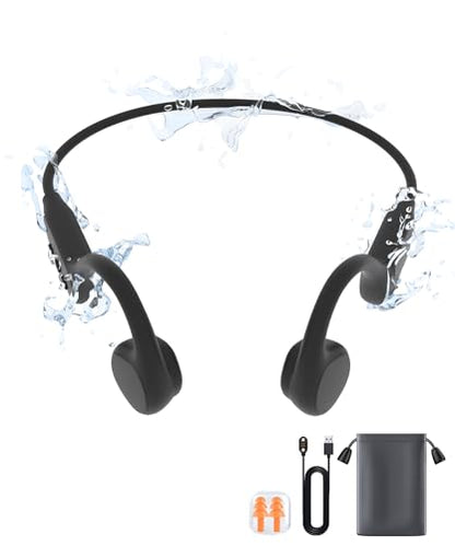 Bone Conduction Headphones, Wireless Bluetooth 5.3 Swimming IPX8 Waterproof Headset, Suitable for for Running, Cycling, Drving.