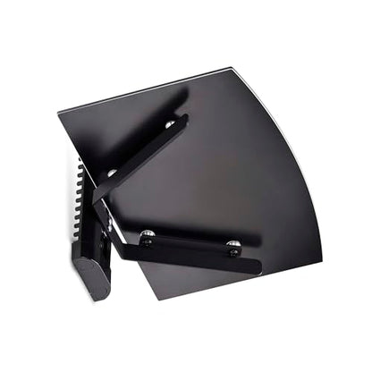 StarTech Floating Wall-Mounted AV Shelf, Tempered Glass Shelf | Adjustable Height Shelf For Under TV AV Equipment, 1B-WALL-MOUNT-SHELF - style: Single