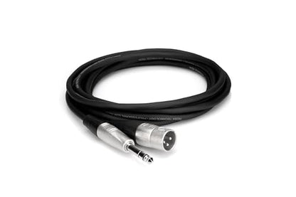 Hosa HSX-010 Pro Balanced Interconnect - REAN 1/4-inch TRS Male to XLR3 Male - 10 Foot | REAN 1/4-inch TRS Male to XLR3 Male, 10 Foot