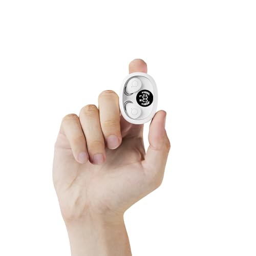 Mini Invisible Sleep Wireless Bluetooth Headphones,Mini Invisible Silicone Sleep Earbuds for Side Sleepers,Invisible Headphones, Bluetooth Headset, for Music, Work, Study(White) - color: White