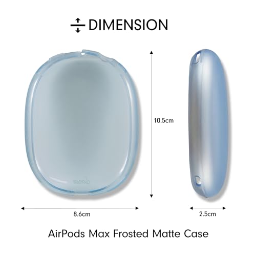 Sonix Protective Case for AirPods Max 2 & 1 | Headphones Cover | Frosted Matte Light Blue - color: Frosted Matte Light Blue
