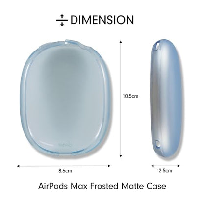 Sonix Protective Case for AirPods Max 2 & 1 | Headphones Cover | Frosted Matte Light Blue - color: Frosted Matte Light Blue