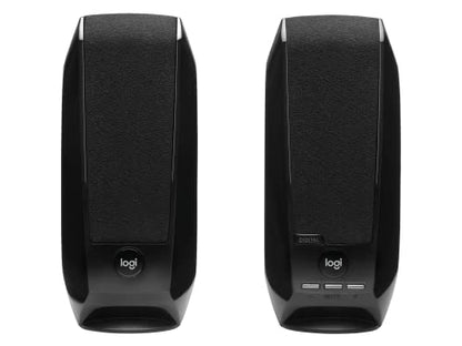 Logitech S150 USB Speakers with Digital Sound | Built-in volume and mute controls, 1.2W RMS power, plastic body, ideal for PC - size: 1-Pack