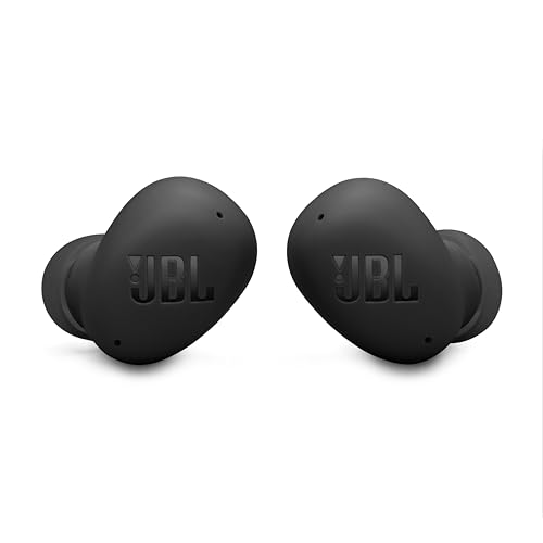JBL Vibe Buds 2 - Noise Cancelling Earbuds - Black | JBL Pure Bass sound, Active Noise Cancelling with Smart Ambient, 4 mics for crisp, clear calls, Water and dust resistant - color: Black