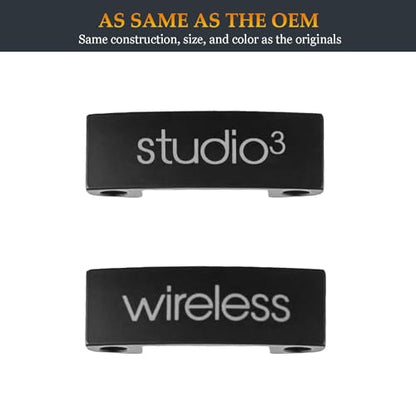 Studio 3 Replacement Hinge as Same as OEM A1914 Replacement Parts Repair Kit Durable Accessories Compatible with Beats by Dre Studio3 (A1914) and Studio Pro (A2924) Wireless Headphones (Black) - color: Black