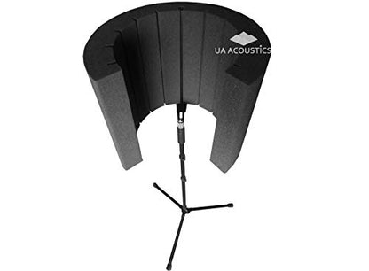Reflection Filter Portable Microphone Vocal Booth/Pro audio Isolation Shield «Airscreen Filter», Acoustic Foam Microphone Screen