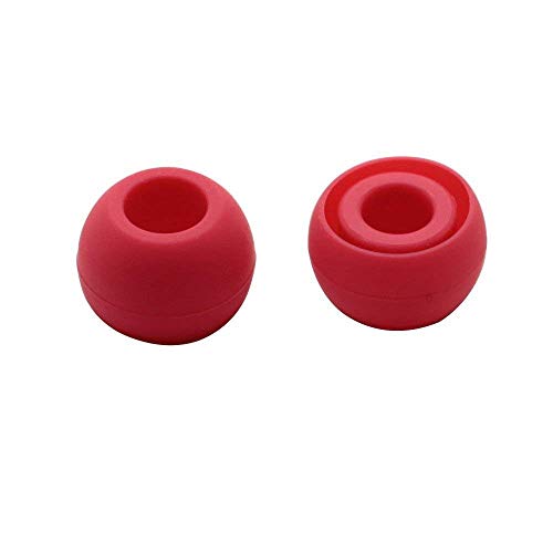 Replacement Silicone Earbuds Ear Tips Eargels Buds Set Compatible with Beats Powerbeats 3 Powerbeats 2 Wireless in-Ear Earphones (4 Pairs/Psychedelic Red) - color: Psychedelic Red