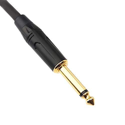 1/8 Inch TRS Stereo to Dual 1/4 inch TS Mono Y-Splitter Cable 3.5mm Aux Mini Jack Stereo Breakout Cable Path Cords - 6 feet