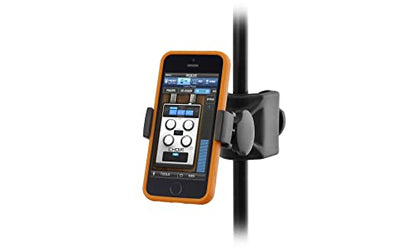 IK Multimedia iKlip Xpand Mini mic Stand Phone Holder, Compatible with iPhone & Android Smartphones 3.5" to 6", with Adjustable 360° Swivel - size: Phone