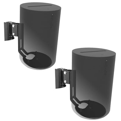 Wall Mounts Brackets-Pair Set(2PCS) for Sonos Era 100/Era 100 SL Speaker(Include 2PCS,Swivel&Tilt,Sturdy Metal,Enduring Paint Coating,Compatible with Sonos Era 100/Era 100 SL,Pair,Black) - color: Black, size: Pair Set