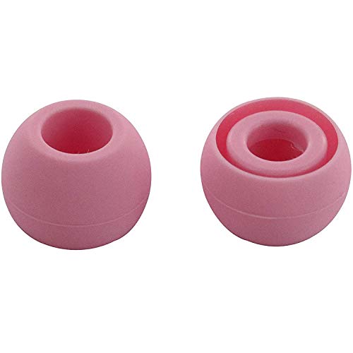 Replacement Silicone Earbuds Ear Tips Eargels Buds Set Compatible with Beats Powerbeats 3 Powerbeats 2 Wireless in-Ear Earphones (4 Pairs/Pink) - color: Pink