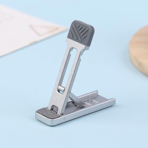1pc Mini Zinc Alloy Laptop Stand Adjustable Height Foldable Laptop Riser Legs Anti Slip Holder