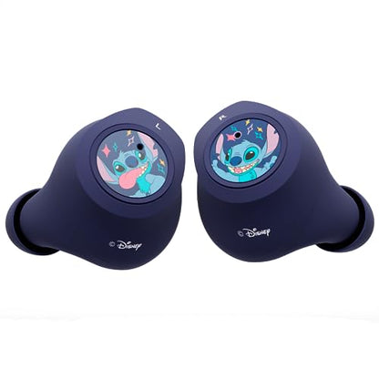 Disney Lilo and Stitch Bluetooth Earbuds w/Charging Case- Wireless Headphones w/Built-in Mic+ Up to 30 Hrs Playtime- Lilo and Stitch Gifts for Girls,Boys,Women,Men,All Fans of Lilo and Stitch Stuff - color: Stitch Lick