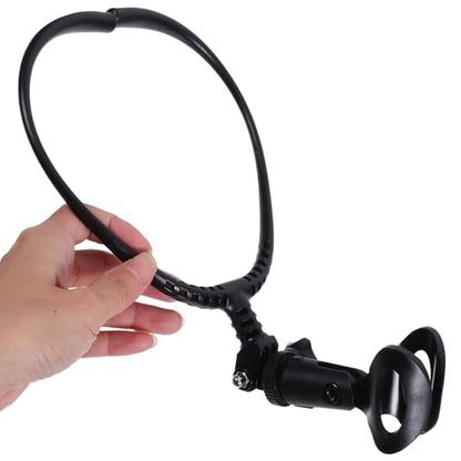 Sewroro Adjustable Microphone Neck Holder, Hands-free Neck Hanging Mic Rack - Portable Mic Stand For Singing, Hosting, Outdoor Live Streaming Size1