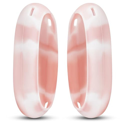 WC ShellZ Max - Protective Shell Covers for AirPods Max 1 & 2 | Made by Wicked Cushions | Made with Premium Silicone | PinkMarble - color: PinkMarble