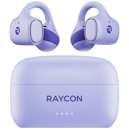 Raycon Everyday Clip-On Earbuds, Open Ear & Water Resistant, 30Hr (Purple) | Open-Ear Clip Design - color: Purple