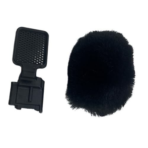 Secure Attachment Plush Cover for Hot Shoe Mount Ensuring Clear Voice Captures Outdoors Windproof Microphone Cover with Hot Shoe Mount Suitable - color: black boot black fu