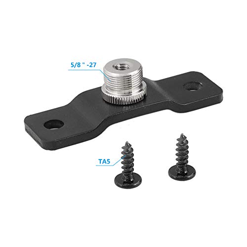 CAMVATE 5/8'' Male to 1/4'' Female with Pedestal for Microphone Adapter - size: 1.18 in x 3.15 in x 0.87 in