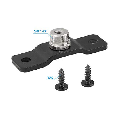 CAMVATE 5/8'' Male to 1/4'' Female with Pedestal for Microphone Adapter - size: 1.18 in x 3.15 in x 0.87 in