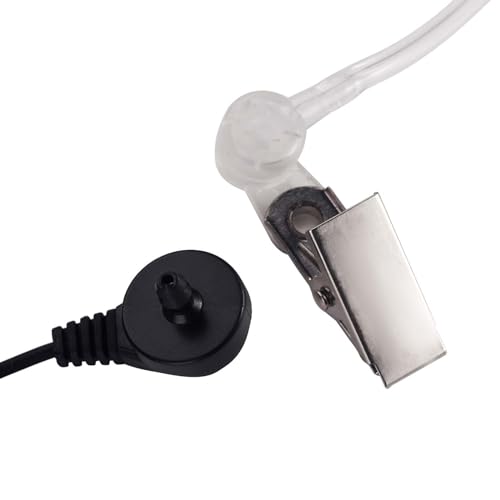 VX-261 Covert Acoustic Tube Earpiece Headset for Motorola Vertex Standard Radio EVX-261 VX-231 EVX-531 EVX-534 VX-180 VX-298 VX-350 VX-351 Radio Walkie Talkie with PTT Mic,2 Pack