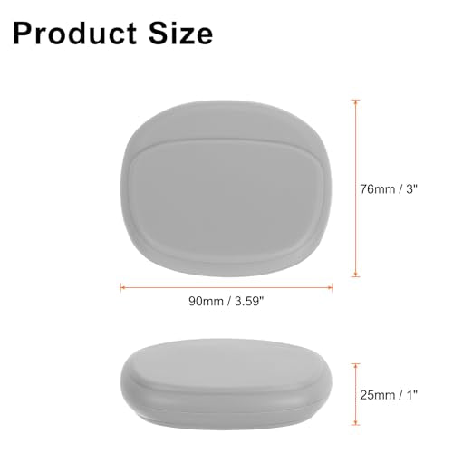 HARFINGTON Earbuds Cases, Wired Earphone Case Holder Organizer, Silicone Ear Buds Case Small for USB Cable, Earphones, Grey - color: Grey