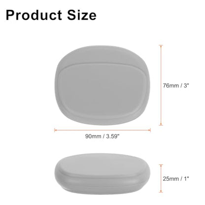 HARFINGTON Earbuds Cases, Wired Earphone Case Holder Organizer, Silicone Ear Buds Case Small for USB Cable, Earphones, Grey - color: Grey