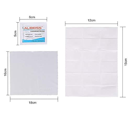 Pre-Moistened Lens Wipes ALIBEISS Screen Wipes for Glasses, Camera,Tablets, Smartphone, Screens and Other Delicate Surfaces,Pack of 100